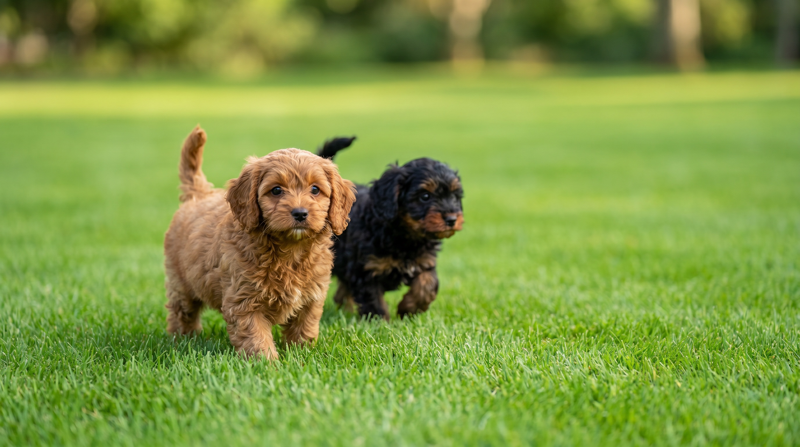 Lone Star Pups breeder caring for newborn puppies