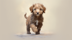 Cute Mini Labradoodle Poodle Mix Pup