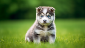 Cute Husky Poo Poodle Mix Pup